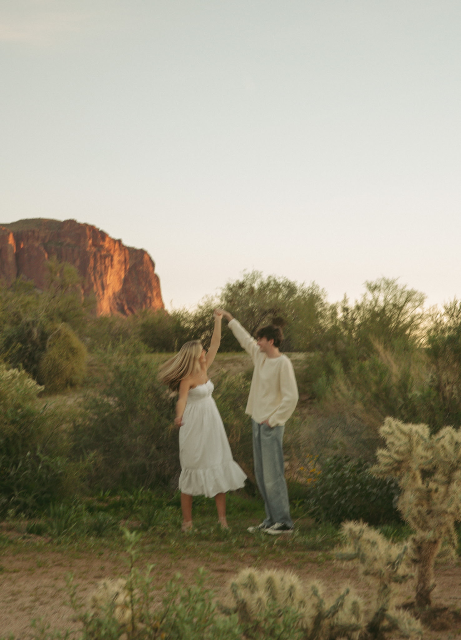 Couples session · Arizona golden hour